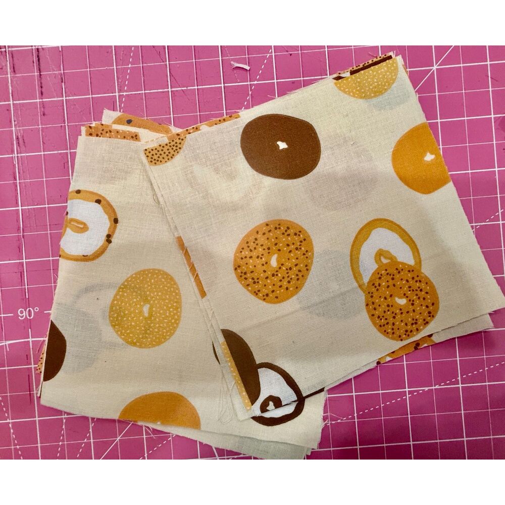 Charm, 5x5in, 18 pk, Bagels Cotton Fabric for Sewing and Quilting